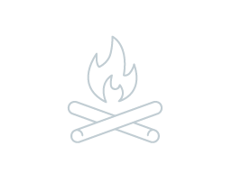 campfire line drawing